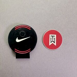 Nike/Tiger Woods - Black and Red Golf Ball Marker Set